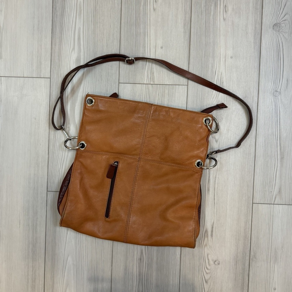 Lavorazione Artigianale‎ convertible leather tote Bag Brown Italy